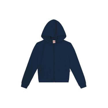 Imagem de Jaqueta infantil menina em moletom Brandili-Azul-Feminino