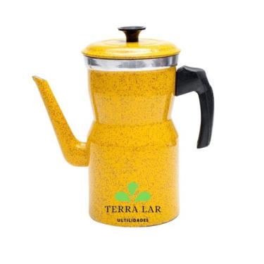 Imagem de Bule Cafeteira Café Chá Leite  Alumínio Bico Grande 1900 Ml - EQUIPE T