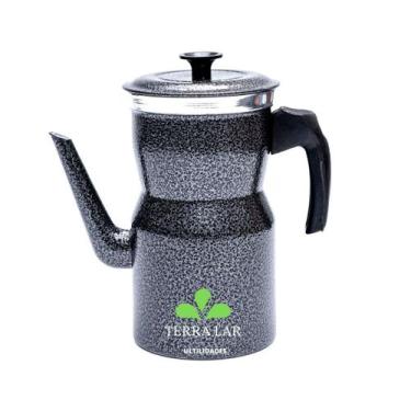 Imagem de Bule Cafeteira Café Chá Leite  Alumínio Bico Grande 1900 Ml - EQUIPE T