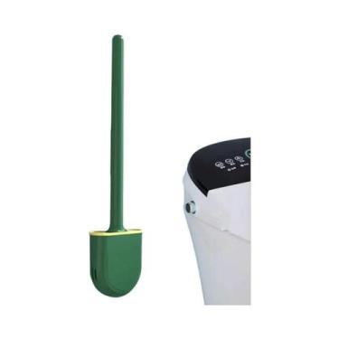 Imagem de Conjunto De Escova Sanitária De Silicone Com Cabo Longo Para Montagem 