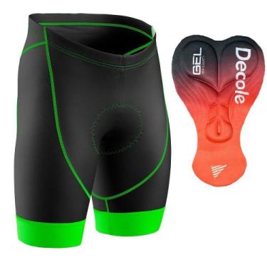 Imagem de Bermuda Ciclismo Masculina de Compressão com Forro Gel D80 - - Decole,