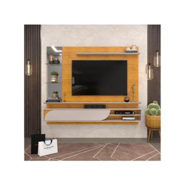 Imagem de Painel para TV até 60 Polegadas com Espelho DJ Móveis Ravi Cedro Bali 