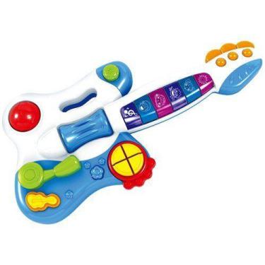 Imagem de Minha Primeira Guitarra Elétrica Azul Multikids - BR1092, Azul