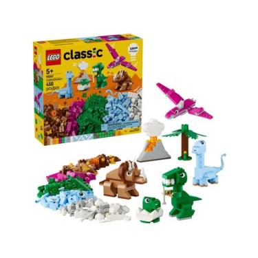 Imagem de Blocos De Montar Lego Classic Dinossauros Criativos 450 Peças De Const