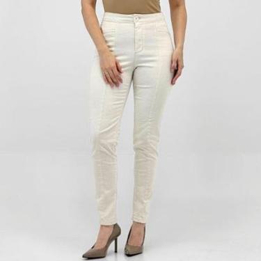 Imagem de Calça Specific Jeans Skinny em Tecido Feminina-Feminino