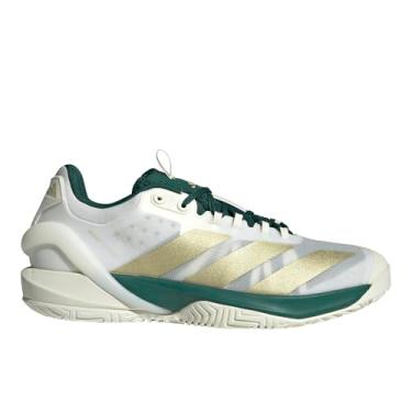 Imagem de adidas Tênis masculino Adizero Cybersonic 2, Branco/dourado metálico/verde universitário, 39