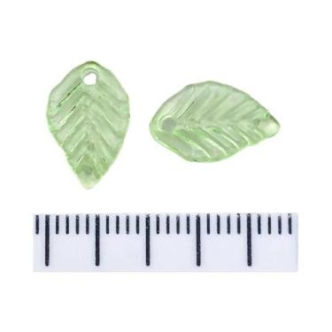 Imagem de Pingentes De Acrílico Em Formato De Folha Pequena, 50-60 Peças, Três C