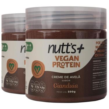 Imagem de Kit 2 Creme de Avelã Vegan Protein 500g Nutts Mais Gianduia-Unissex