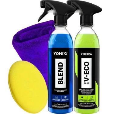 Imagem de Kit Limpeza Automotiva Vonixx Blend + V-Eco Fast com Microfibra e Apli