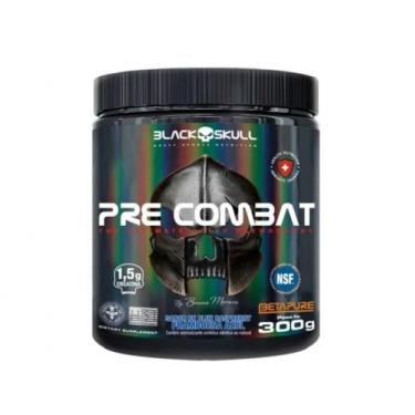 Imagem de Pré treino - Pré Combat - 300g - Framboesa Azul - Black Skull - Black 