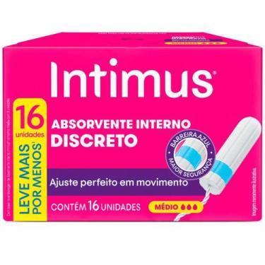Imagem de Absorvente Interno Intimus Discreto Médio 16 unidades