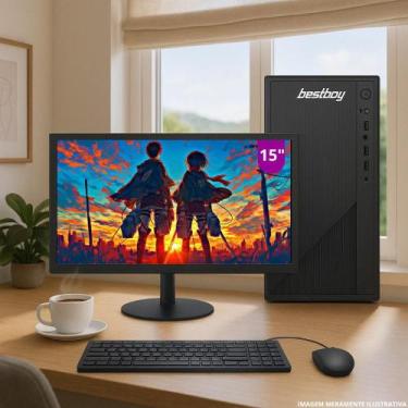 Imagem de Computador Completo Bestpc Intel I5 8gb Hd 500gb Monitor 15" Windows 1