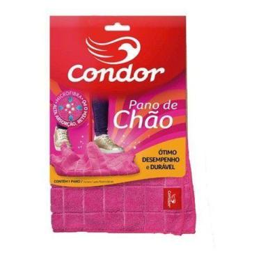 Imagem de Pano Com Furo Microfibra Para Chão Condor 70 X 50 Cm Condor, Rosa