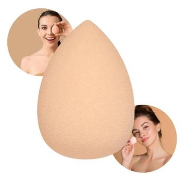 Imagem de Esponja para maquiagem Ideal para base FASHION Formato COXINHA, Creme,