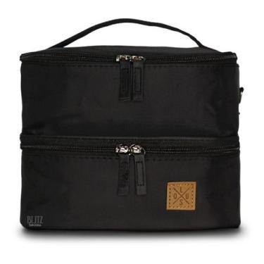 Imagem de Bolsa Térmica Para Alimentos Com 2 Compartimentos Qls, Preto