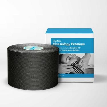 Imagem de Kinésio Vitaltape Premium Preto 5 Cm - Fisiovital