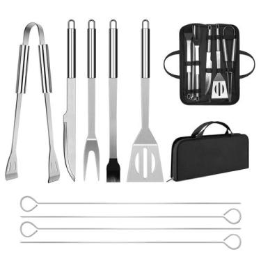 Imagem de Conjunto de Utensílios para Churrasco Penobon em Aço Inoxidável