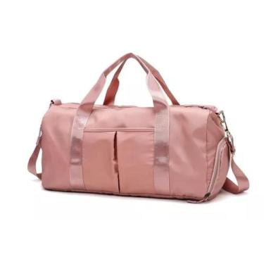 Imagem de Bolsa para Viagem Passeio e Treino Mala Transversal - TR Bolsas, Rosa