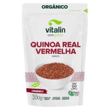 Imagem de Quinoa Real Vermelha em Grãos Orgânica Sem Glúten Vitalin 200g