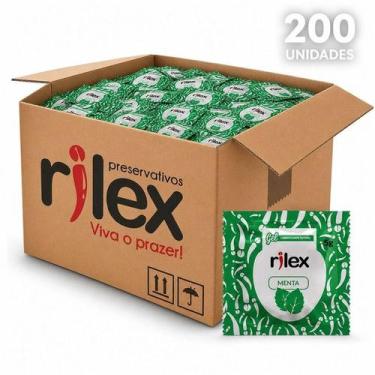 Imagem de Kit Top Kit 200 Sachês Gel Lubrificante Rilex 5g - Aroma Menta Uso Pes