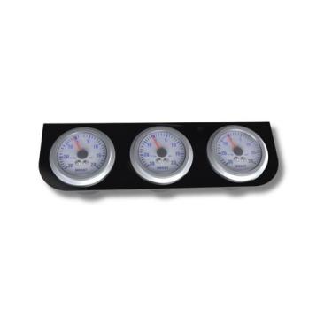 Imagem de Suporte Moldura Copo Triplo para 3 Instrumentos Relógios Manômetros de