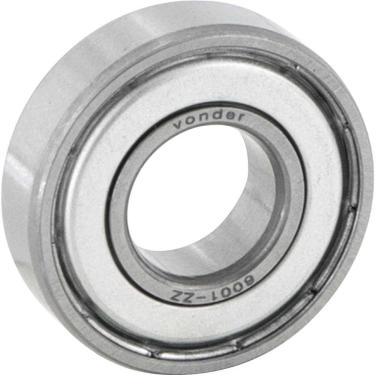 Imagem de Rolamento Rígido de Esfera 6001-zz ABEC3 P6Z3V3 Dupla Blindagem de Aço Vonder