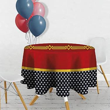 Imagem de 1 Toalha Mesa Festa TNT Estampado Maravilha Estrela Redonda