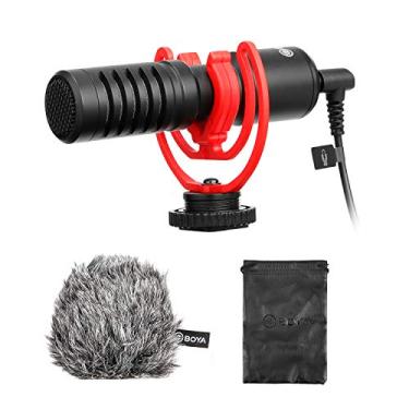 Imagem de acessórios para câmera Zwbfu BY-MM1 + Microfone de gravação de áudio e vídeo profissional Microfone na câmera Microfone condensador super cardióide com padrão de captação para smartphone