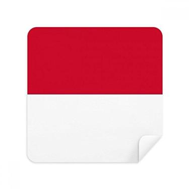 Imagem de Pano de limpeza de tela com bandeira nacional da Indonésia, tecido de camurça, pacote com 2