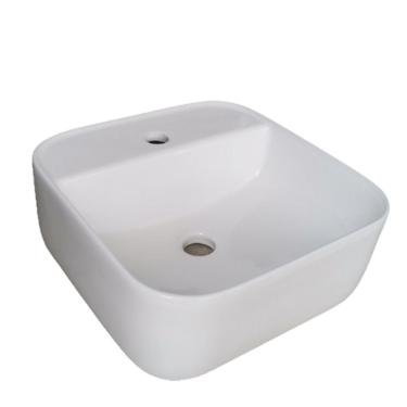 Imagem de Cuba Sobrepor de cerâmica para banheiro/lavabo 38x38x14 cm