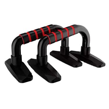 Imagem de Barras de push-up Equipamento de fitness interno com espuma macia, antiderrapante e à prova de suor, ombro do peito, musculação, equipamento de ginástica em casa