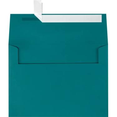 Imagem de Envelopes de convite LUXPaper A7 | Descasque e pressione | 13,5 cm x 19,16 cm | azul-petróleo | 36 kg Texto | 50 Qtd