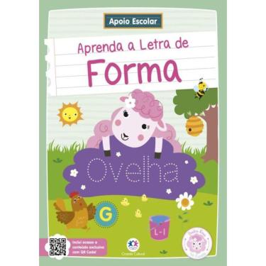 Imagem de Apoio Escolar - Aprenda A Letra De Forma - Ovelha Rosa Na Escola