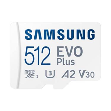 Imagem de SAMSUNG EVO Plus com adaptador SD de 512 GB Micro SDXC, até 130 MB/s, armazenamento expandido para dispositivos de jogos, tablets e smartphones Android, cartão de memória, MB-MC512KA/AM, 2021