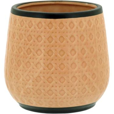 Imagem de CACHEPÔ 13x13x13cm CERÂMICA BEGE