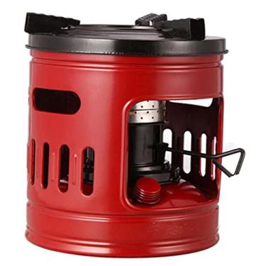 Imagem de Aquecedor de querosene, aquecedores de óleo de acampamento aquecedor de pesca no gelo 10 pavios queimador de fogão a querosene leve e conveniente para aquecer cozinhar água fervente, vermelho