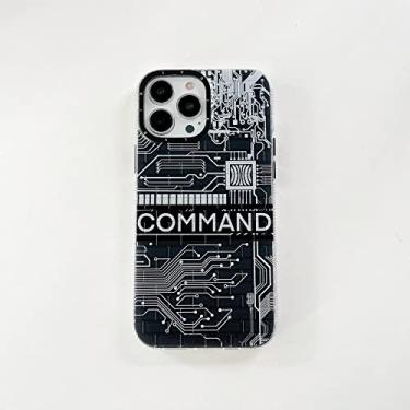 Imagem de Pintura de padrão de tijolo de placa de circuito criativo para iphone14 13 pro max capa de celular, T1, para iphone 12 mini