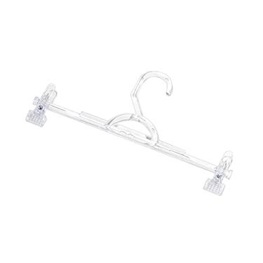 Imagem de Kit Cabide Saia/Calça Fixo Transparente - 12 Unidades