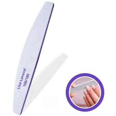 Imagem de 1 Lixa de Manicure 100/180 Lavavel Polidora de unha