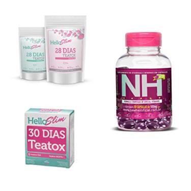 Imagem de Kit HelloSlim 58 Dias 1 New Hair Caps