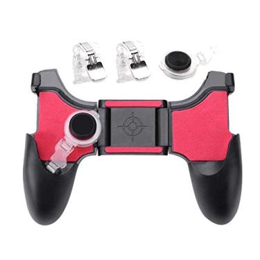 Imagem de Desconhecido Kit Gatilho Analógico + Suporte Gamepad P/Celular - Vermelho - Compatível com Smartphones de 4.5" a 6.5" - Gamepad