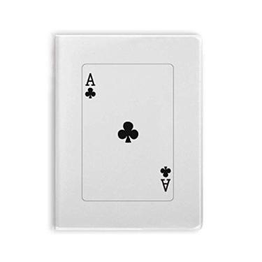 Imagem de Caderno com estampa de cartas de baralho Club A, capa de goma