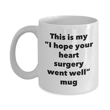 Imagem de Caneca This is My I Hope Your Heart Surgery Went Well – Caneca de café de cacau quente divertido – Presente Get Well Soon – Ideia de presente de mordaça