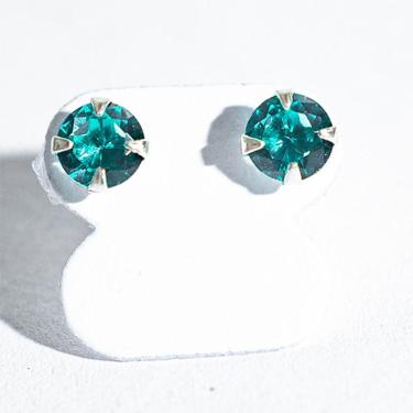 Imagem de Brinco Ponto de Luz Zircônia Verde 5mm Prata 925 136800