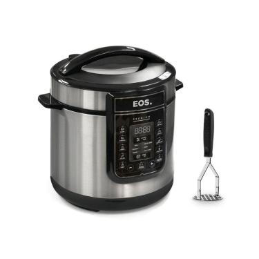 Imagem de Panela De Pressão Elétrica Digital Epp60di 220v Eos Com Amassador De Batata E Feijão Tramontina 220v