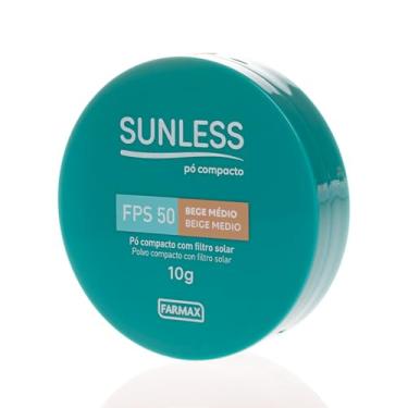Imagem de Pó Compacto Sunless Medio com Efeito Matte Aveludado e Vitamina E FPS50 10g