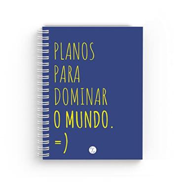 Imagem de Caderno Pautado Capa Dura A5-80 folhas - Planos para Dominar o Mundo