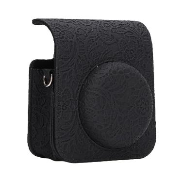 Imagem de Capa Protetora para Filme Fuji Mini 12, Bolsa Portátil para Armazenamento de Viagem Com Padrão 3D para Câmera Instantânea Mini 12, Capa Vintage Destacável para Câmera Com