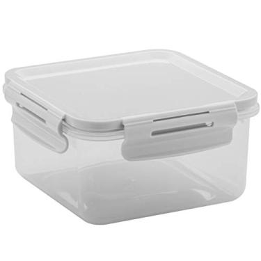 Imagem de Pote Click Quadrado 800 ml, Cl 2100 Bcf, Branco, OU