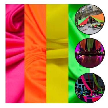 Imagem de Lycra Kit Neon 4 Cores Festa Neon Tema 10 Metros Por 1,80 - Arte Premi